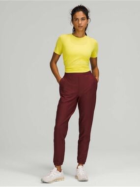 Lululemon Adapted State Jogger Tech Fleece Red Merlot Size 0